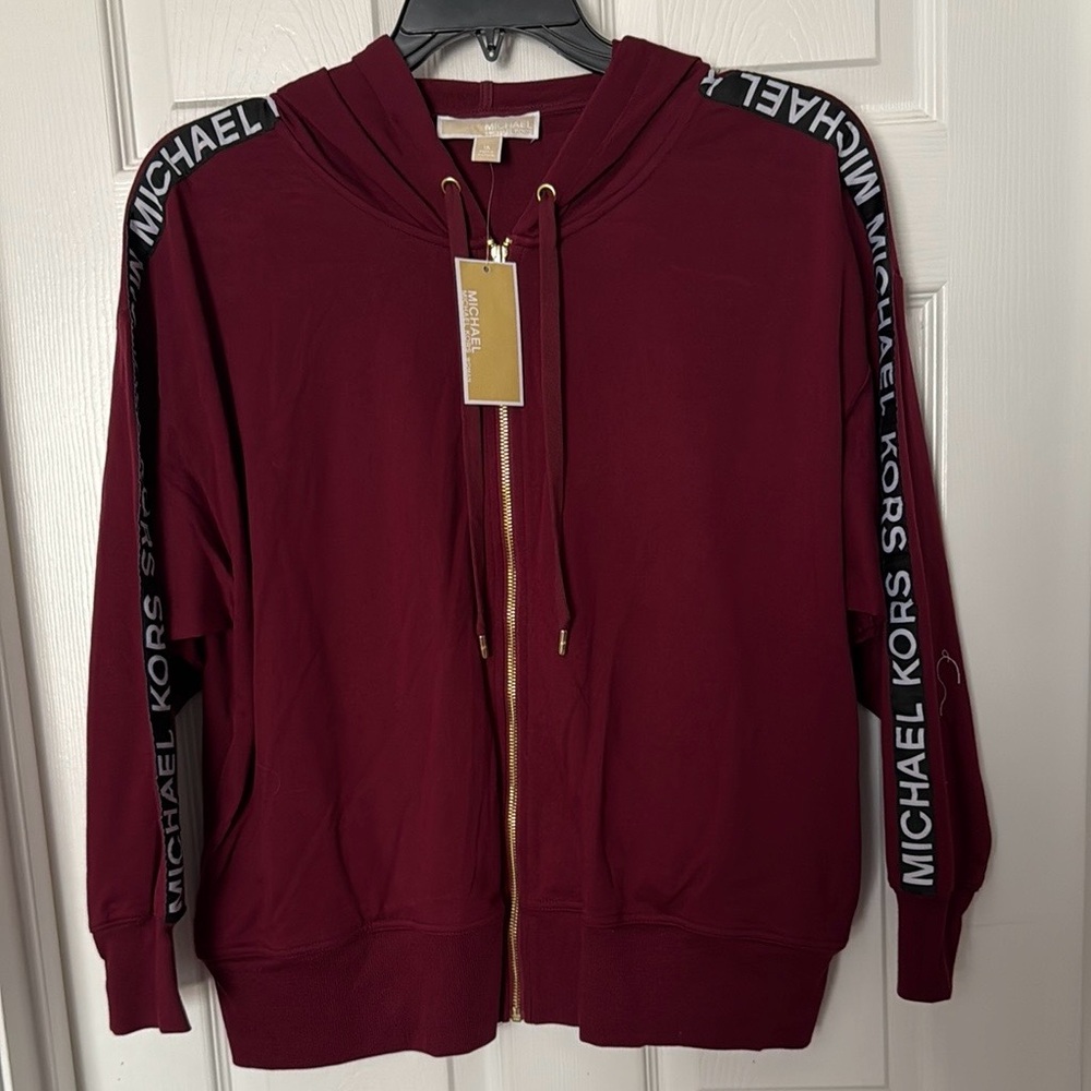 Michael Kors Burgundy Hoodie Jacket Women’s 1x